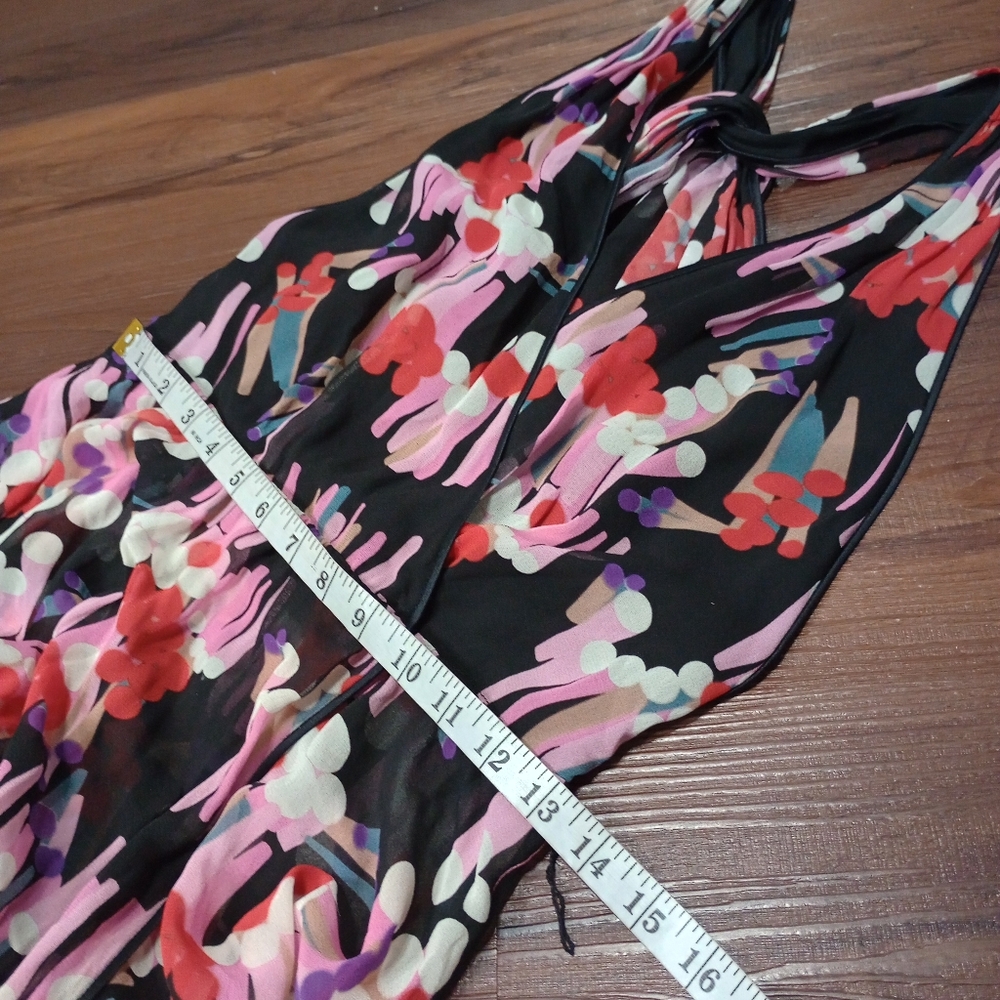 Marc Jacobs Geo Spot Silk Georgette Midi Dress MISSING BELT AND MISSING SLIP - Picture 8 of 10